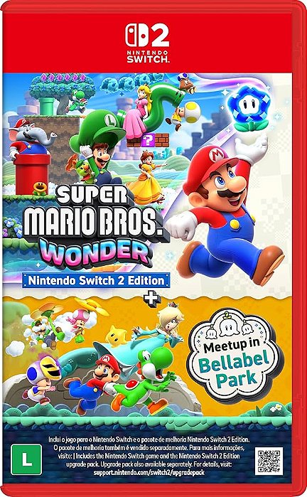 Super Mario Bros. Wonder + Meetup in Bellabel Park - Nintendo Switch 2 (mídia física)