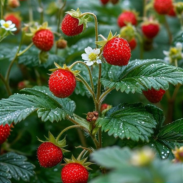 Sementes de Morango Silvestre (Fragaria vesca semperflorens)