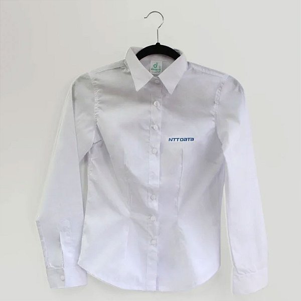 Camisa social NTT DATA - Feminina - Branca