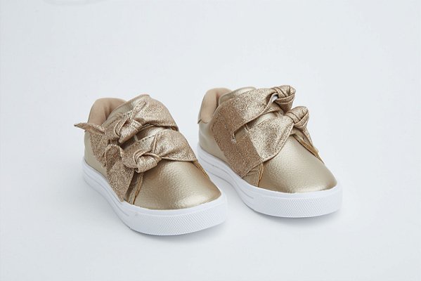 Tenis Infantil Nozinhos - Dourado