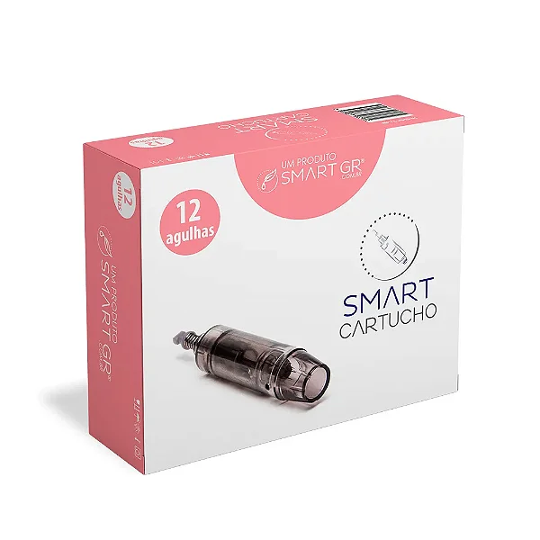 Cartucho Smart Derma Pen Preto HK - 12 agulhas