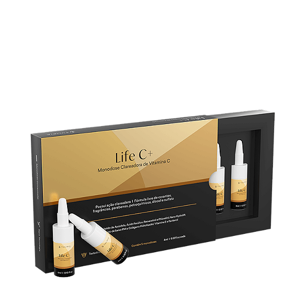 LIFE C NANO MONODOSE CLAREADORA 4ML - 5 AMPOLAS