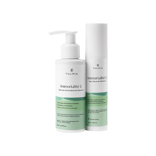 COMBO IMMORTALITÉ-C NANO SÉRUM E SABONETE ANTIOXIDANTE DE VITAMINA C