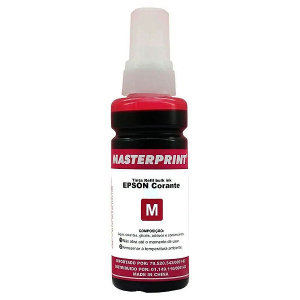 Refil de Tinta Compatível com Epson 664 Magenta 100ml C/Caixa Masterprint