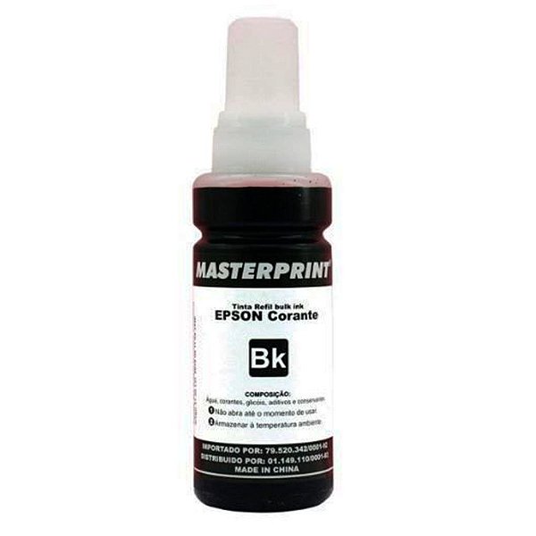 Refil de Tinta Compatível com Epson 664 Preto 100ml C/Caixa Masterprint