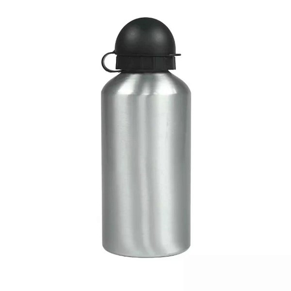 Squeeze Alumínio Tampa Bola Prata 600ml