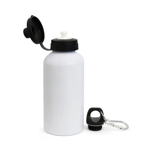 Squeeze Alumínio Tampa Dupla Branca 600ml