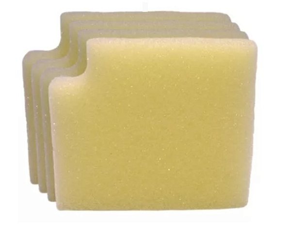 Elemento Filtro Ar Schulz Kit com 4 Pecas Csi4Br Csi6Obr Csi7.4 Ms3 Ms3.6 Msi2.6Ml Msi5.2Ml Msv10Vl Msv12 Msv18 Msv5.2Vl Csv10Pro Csv10Pratic Espuma