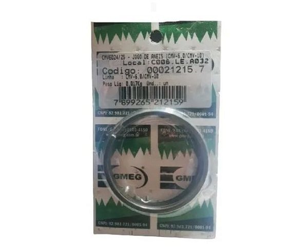 Jogo de aneis 2" polegadas CMV6/ CMV10PL - MOTOMIL/ 10RED - CHIAPERINI