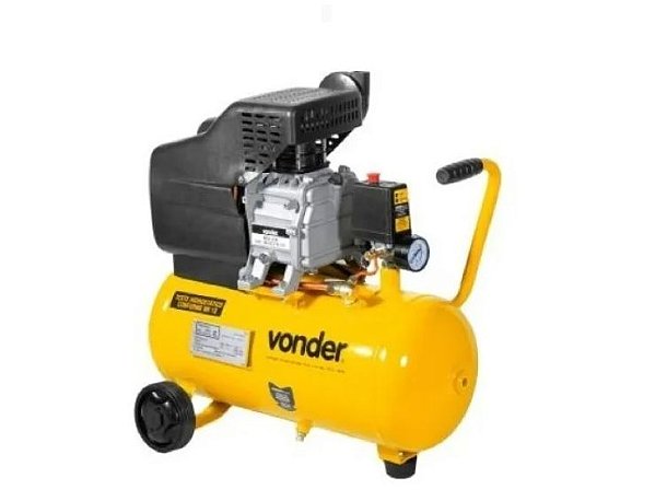 Compressor De Ar Eletrico Portatil Vonder Profissional Leve Mcv 216 Monofasica Amarelo 127v 60hz