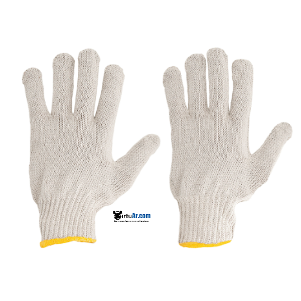 Luva de malha 4 fios branca encartelada - VONDER-7025000001
