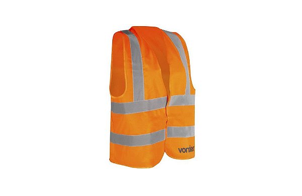 Colete Refletivo sem Bolsos Laranja CV103 - Vonder