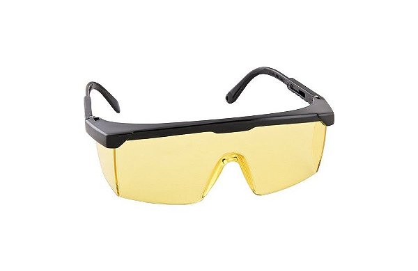 Óculos de Segurança Foxter Amarelo com Proteção Lateral - VONDER
