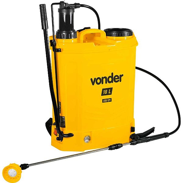 Pulverizador costal, 2 em 1, manual ou bateria, com bateria de lítio, 18 litros, VONDER