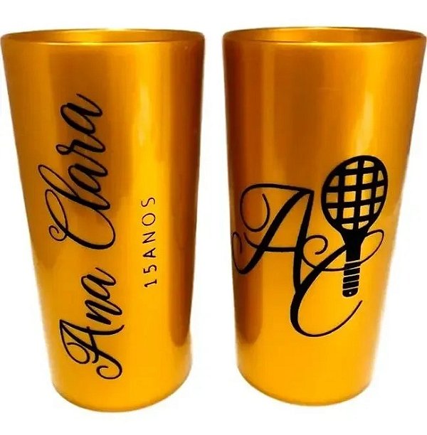50 Copos Longdrink 320ml Personalizados frente e verso