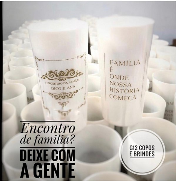 110 Copos Longdrink 320ml Personalizados frente e verso