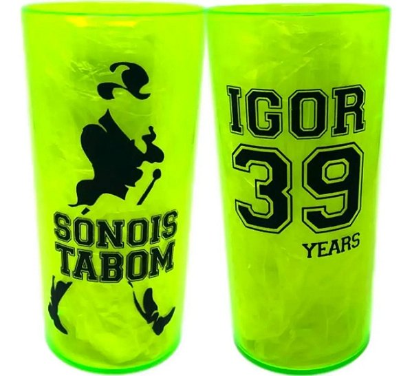 140 Copos Longdrink 320ml Personalizados frente e verso