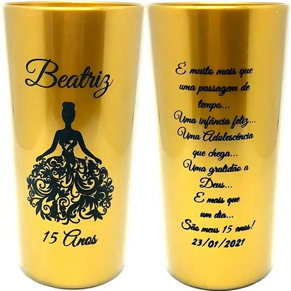 170 Copos Longdrink 320ml Personalizados frente e verso