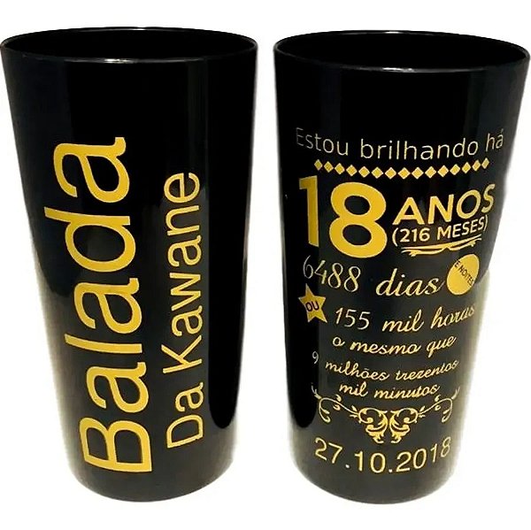 280 Copos Longdrink 320ml Personalizados frente e verso