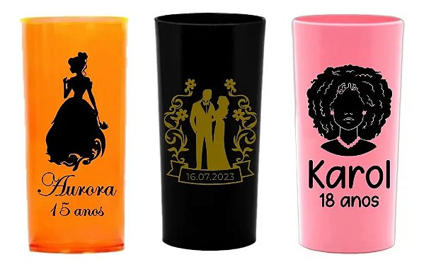 400 Copos Longdrink 320ml Personalizados frente e verso
