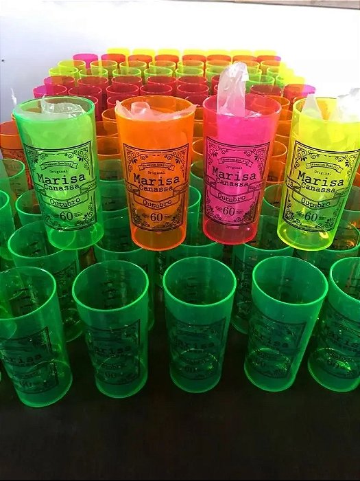 500 Copos Longdrink 320ml Personalizados frente e verso