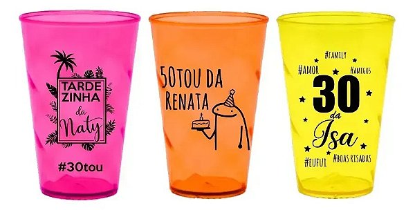 100 Copos Caldereta Twister 500ml Personalizados Frent/verso