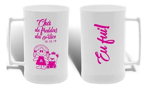 Kit 30 Canecas Chopp Personalizada Acrílica 430ml Fren/ver