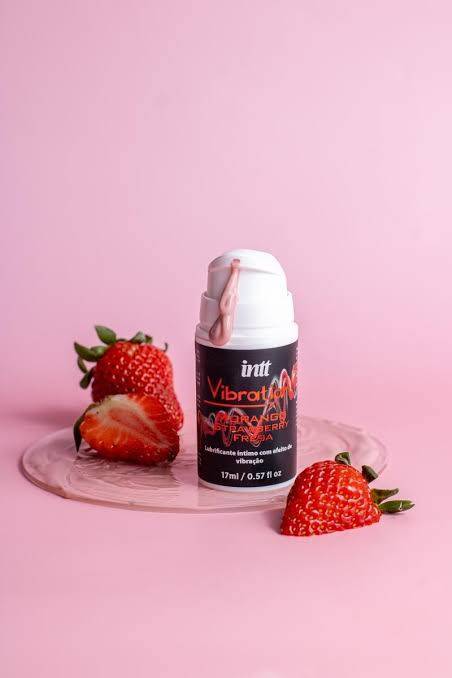 Gel Comestível - Vibration - Morango- INTT