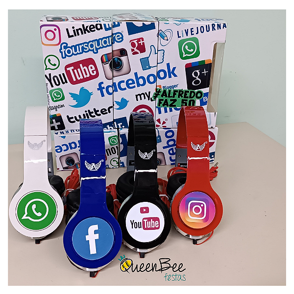 Fone de Ouvido -  Redes Sociais