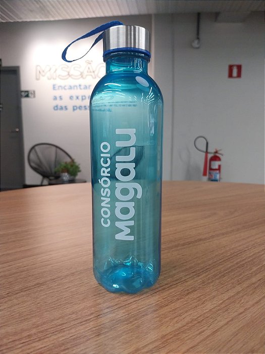 GARRAFA TRANSLÚCIDA AZUL CLARO - 600ML