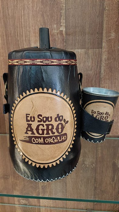 Garrafa Térmica Arte em Couro 2,5 litros