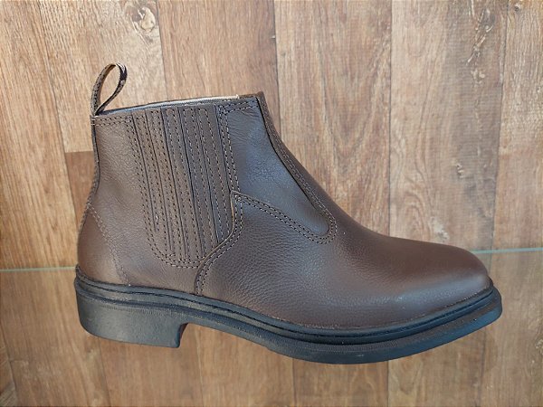 BOTINA COURO FORTE 2128