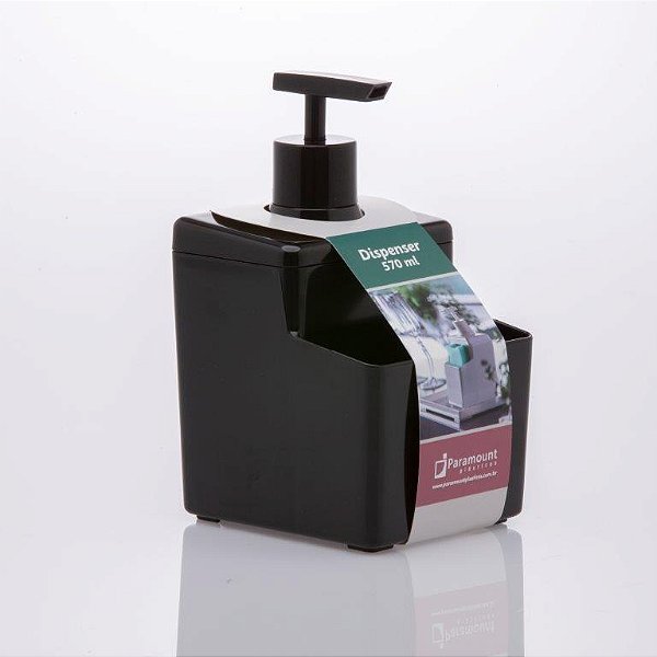 Dispenser Detergente ou Sabonete Líquido - Preto