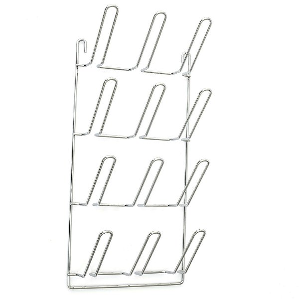 Suporte para Copos em Aço Cromado para 12 lugares