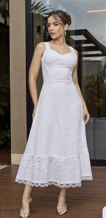 Vestido Noiva no Civil Helena em Lesie