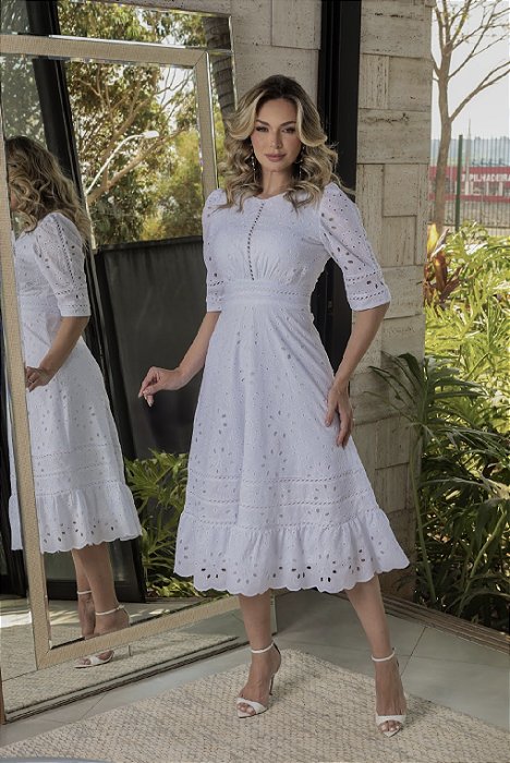 Vestido Noiva no Civil Jaque em Lesie