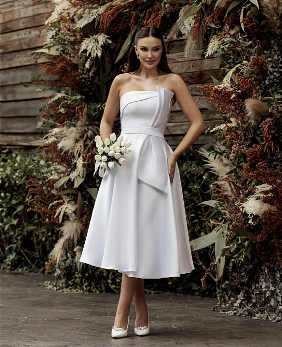 Vestido Beatriz Midi em Zibeline