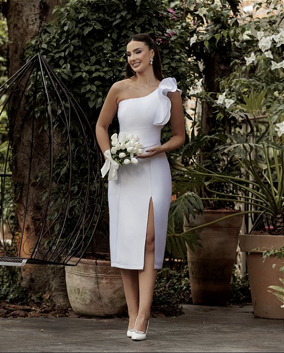 Vestido Thais Midi em Zibeline