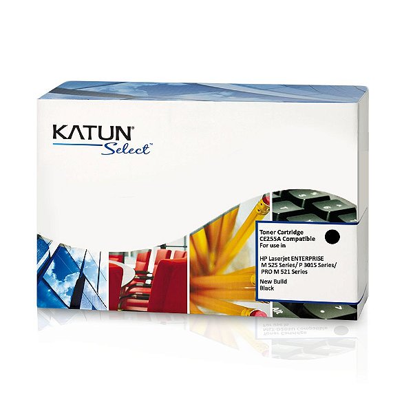 Toner HP CE255A | HP 55A Preto Katun para 6.000 páginas