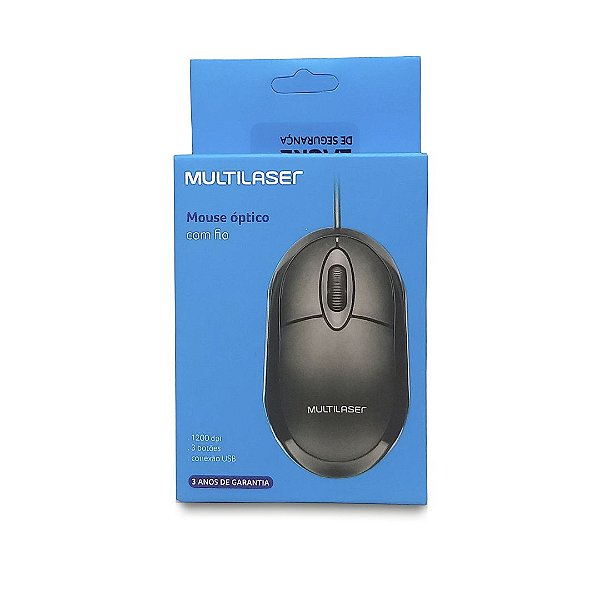 Mouse Classic USB 1200dpi MO300 Preto Multilaser