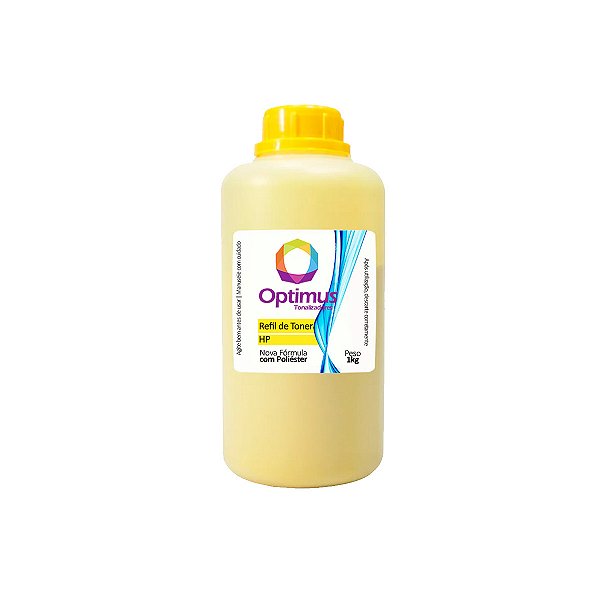 Refil de Pó de Toner HP CF512A | 204A Optimus Amarelo 1kg