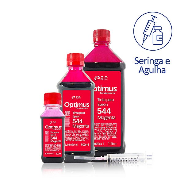 Tinta Epson 544 | T544320 Corante Magenta Optimus