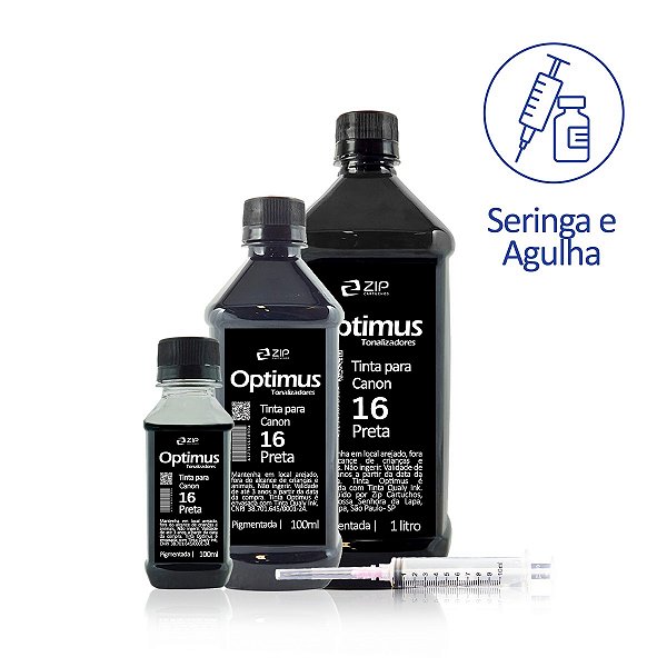 Tinta Canon GI-16 BK Preta Pigmentada Optimus