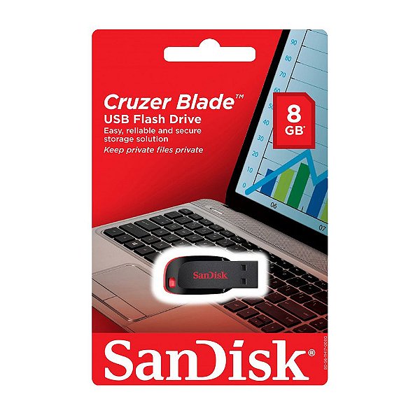Pen Drive 8GB Sandisk Cruzer Blade