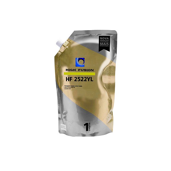 Refil de Pó de Toner HP W2022A | 414A | HF2522 LaserJet High Fusion Alto Brilho Amarelo 1kg