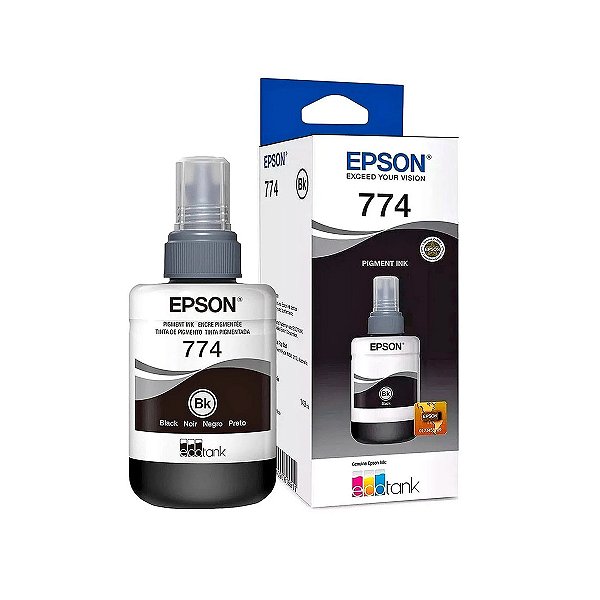 Tinta Epson 774 | T774120 Pigmentada Preta Original 140ml