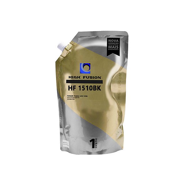 Refil de Pó de Toner HP CF510A | 204A | HF1510 High Fusion Preto 1kg