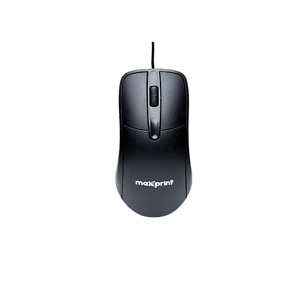 Mouse com Fio OfficeEasy USB 2.0 Preto Maxprint