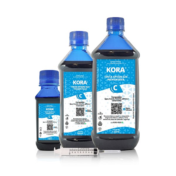 Tinta Epson 524 | T524220 Ciano Pigmentada Kora