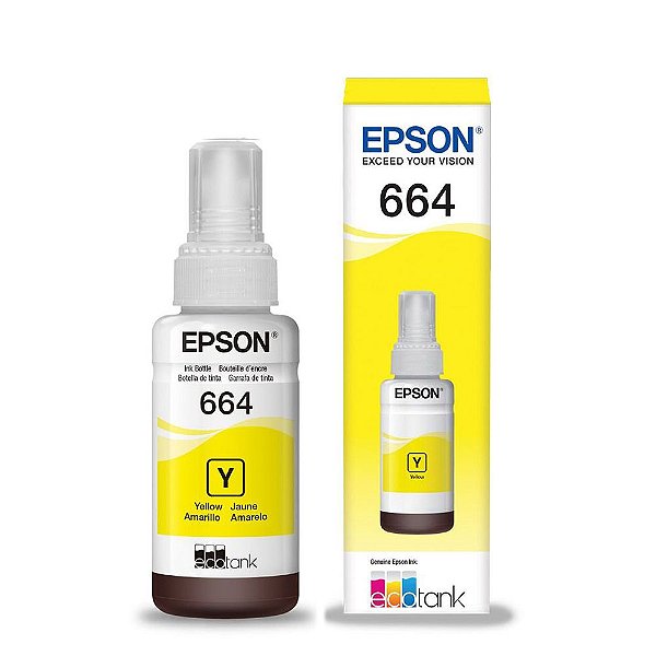 Tinta Epson L365 | 365 | EcoTank Amarela Original 70ml
